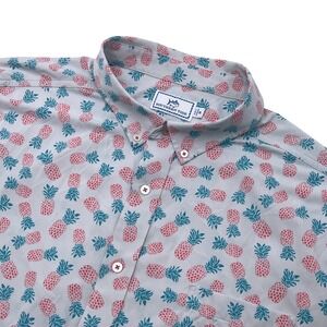 Southern Tide Intercoastal Shirt Mens XXL Pineapple AOP Short Sleeve‎ Button Up